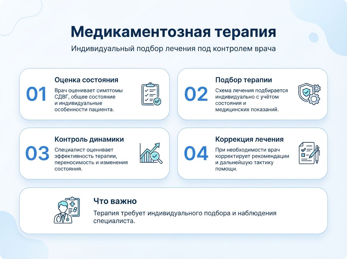 Лечение СДВГ в Сланцах у детей и взрослыхинфографика